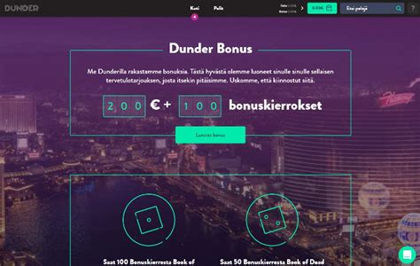 Dunder Casino Arvostelu 2024 .